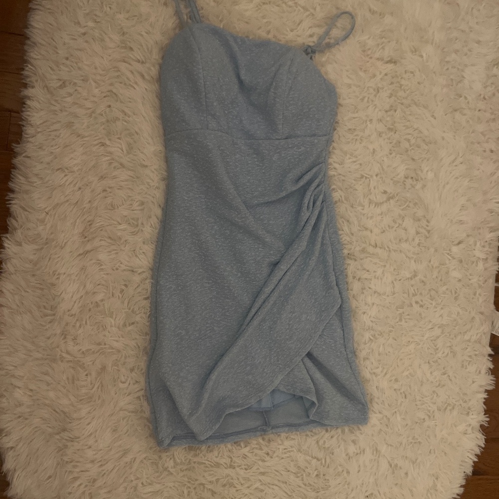Mini blue dress